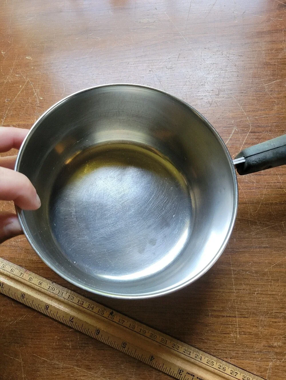Vintage Revere Ware Copper Bottom 1 Qt & 3 Qt Saucepan Pot Set